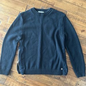 Zara kids navy blue knit sweatshirt size 11/12